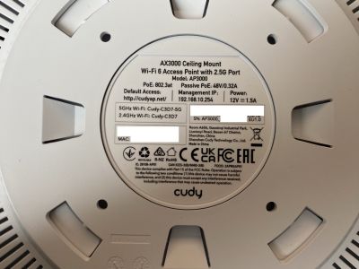 Label of the device Label of the device