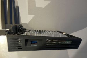 Side view with USB port