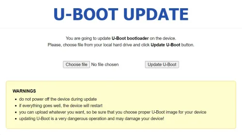 U-boot update Web-UI