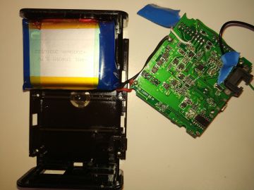 case open, PCB out